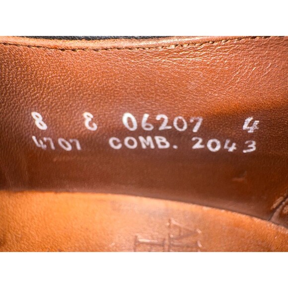 Allen Edmonds Townley Men\'s Wingtip Dress Shoes Size 8 (E) Wide Leather Black main image 2